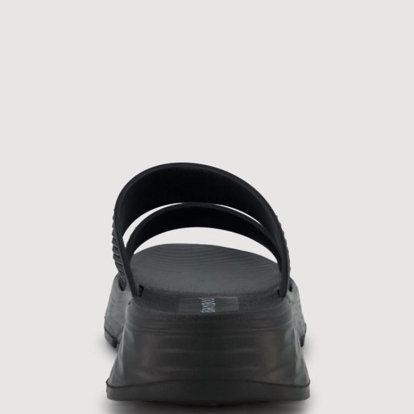 Black Slide Sandals - Picture 2 of 2